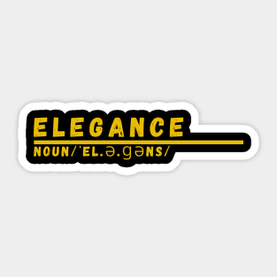 Word Elegance Sticker